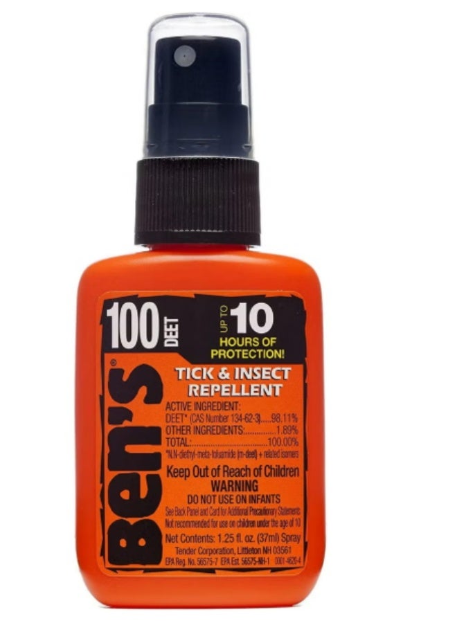 Ben's 100 Tick & Insect Repellent Alcohol Free Deet Insect Repellent Pump Spray Offers 10 Hours Of Protection For Adults & Children 37 ML - Image 2